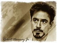 Image result for RDJ Portrait