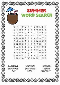 Image result for Word Search Puzzles Summer Theme