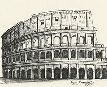 Image result for Colosseum Drawing Outline