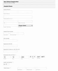 Image result for Hospital Patient Registration Form