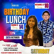 Image result for B Day Invites