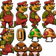 Image result for Big Mario Sprite