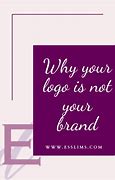 Image result for Branding Is Not a Logo