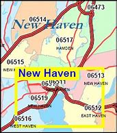 Image result for Zip Code Map of CT