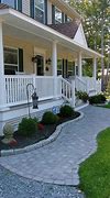 Image result for Front Porch with Walkway Fence