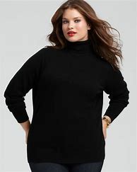 Image result for Black Plus Size Turtleneck Sweater