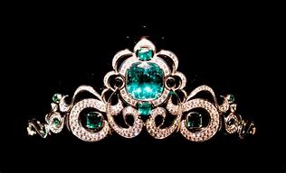 Image result for Emerald and Diamond Tiara