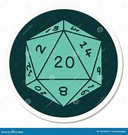 Image result for D20 Dice Stickers