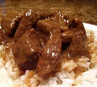 Image result for Stewed Beef Strips and Rice