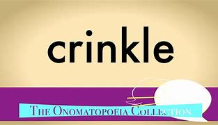 Image result for The Word Crinkle