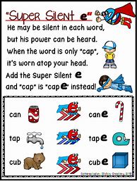 Image result for Silent E Word List