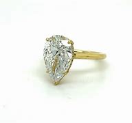 Image result for Pear-Shaped Yellow Gold Engagement Ring