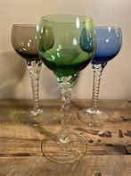 Image result for Twisted Stem Wine Glasses