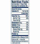 Image result for Kraft Mayo Nutrition Label