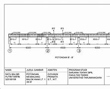 Image result for Gambar Potongan Memanjang Balok