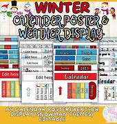 Image result for Weather Calendar Chart Worksheet