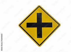 Image result for Intersection Ahead Sign