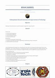 Image result for Undergraduate Research Assistant Resume