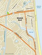 Image result for Rehoboth Beach Map