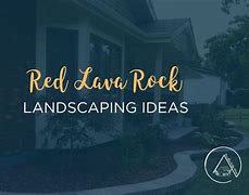 Image result for Red Lava Rock Landscaping