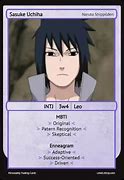 Image result for Sasuke MBTI