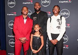 Image result for LeBron James with Kids