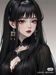 Image result for Anime Ninja Girl with Long Black Hair