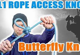 Image result for Rope Access Rigging Butterfly Knot