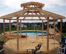 Image result for Pool Deck with Gazebo