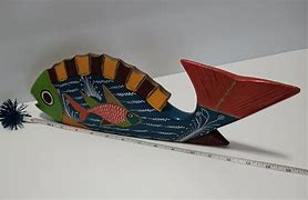 Image result for Wood Fish Woth Cooper Folk Art