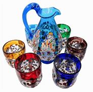 Image result for Murano Blue Glassware Drinking Glasses