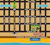 Image result for Map of Wildwood NJ Shore Line