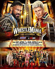 Image result for WrestleMania V Poster