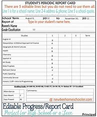 Image result for First Grade Report Card Template