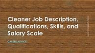 Image result for Cleaner Job Description