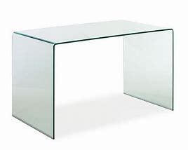 Image result for Clear Glass Computer Desk