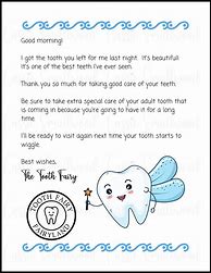 Image result for Free Personalized Tooth Fairy Letters