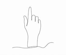 Image result for Pointing Finger Line Drawing