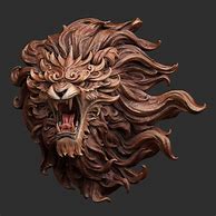 Image result for Lion Wood Art