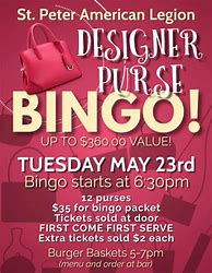 Image result for Purse Bingo Advertisement