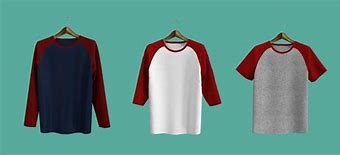 Image result for Mockup Kaos Raglan