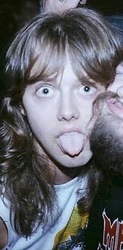 Image result for Lars Ulrich in the 80s