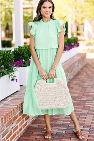 Image result for THML Green and Blue Geometric Dress