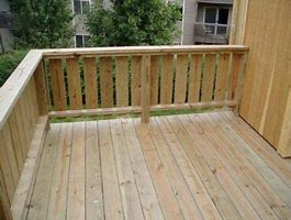 Image result for Wood Deck Railing Design Ideas