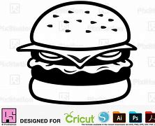 Image result for Cut in Half Cheeseburger SVG