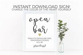 Image result for Open Bar Sign Funny