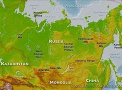 Image result for Russia Physical Map