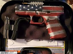 Image result for 9Mm Glock with American Flag