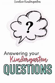 Image result for Ask and Answer Questions Kindergarten Assessment