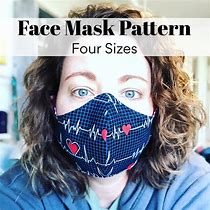 Image result for 6X9 Face Mask Pattern